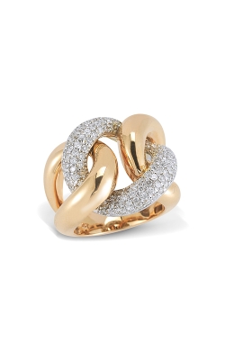 18k rose gold diamond ring 1.50ct of diamonds.