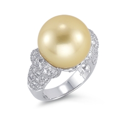 Golden Southsea Pearl Ring