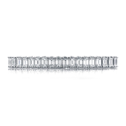 Platinum Emerald Cuts Bracelet