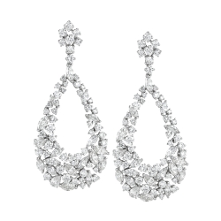 18K White Gold Diamond Drop Earrings 18K White Gold Diamond Drop Earrings