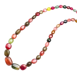Fine Multi-color Tourmaline Necklace 