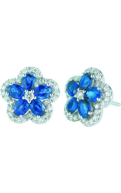 Sapphire and Diamond Earrings