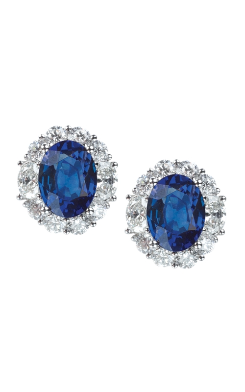 Sapphire and Diamond Earrings