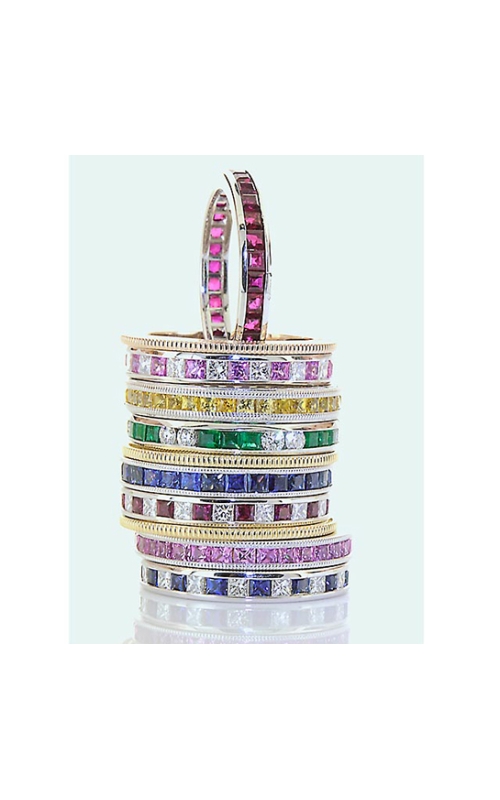 Stackable Diamond/Ruby/Sapphire Wedding Bands