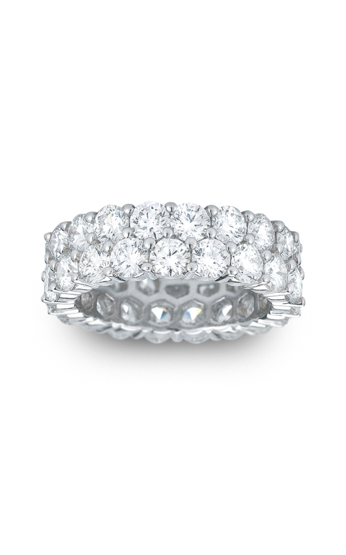 14K White Gold Diamond Wedding Band