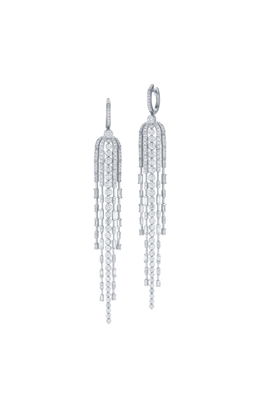 18K White Gold Diamond Earrings