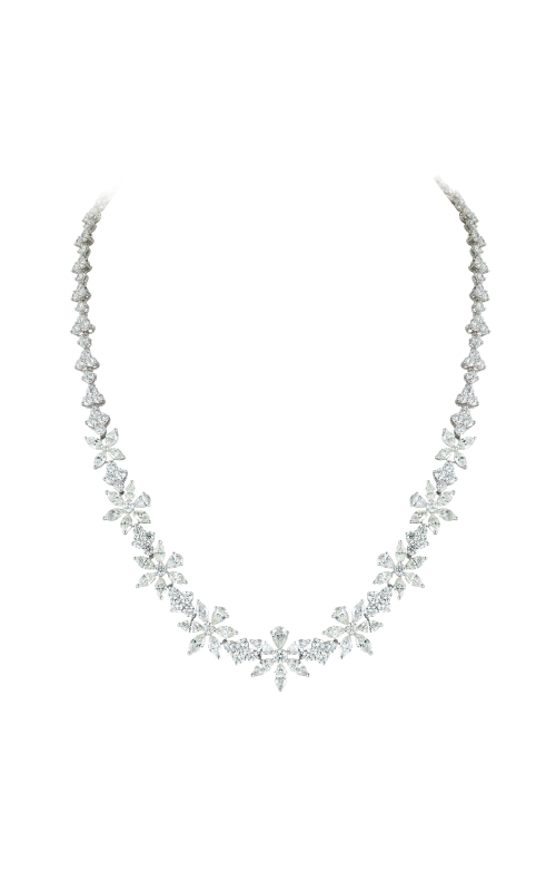 18K White Gold Diamond Necklace