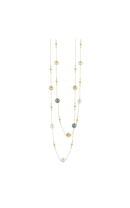 14K Yellow Gold Multi-Pearl Necklace