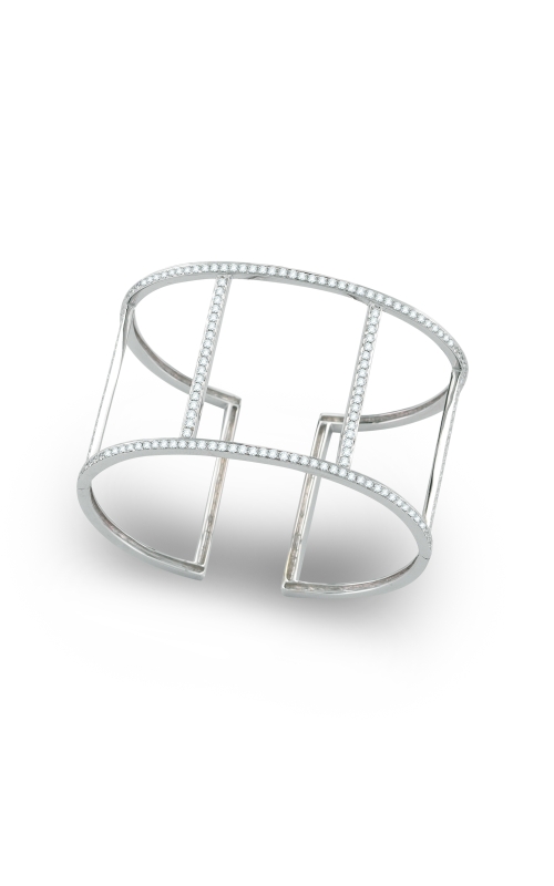 18K White Gold Diamond Cuff Bracelet