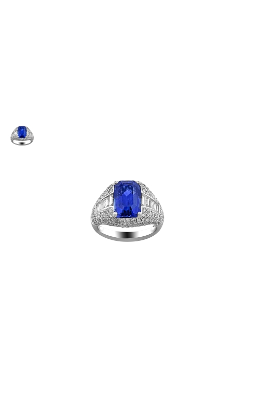 6.39ct Sapphire Diamond Ring - GIA certified